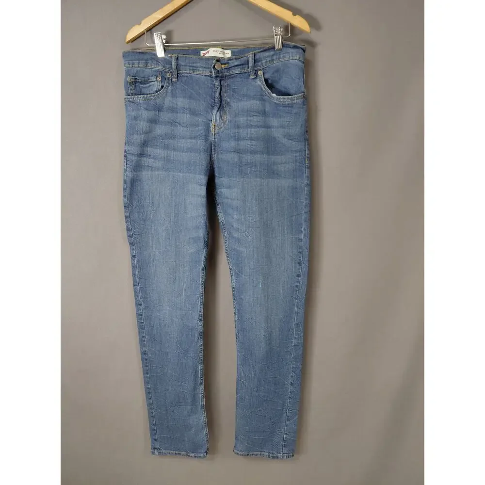 LEVI STRAUSS Blue Straight Stretch Jeans Men 502 Size 30